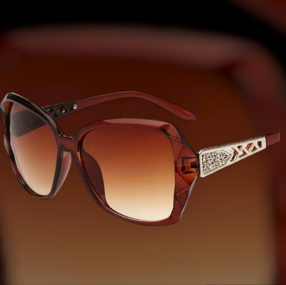 Luxury Protection:Vintage Oversized Square Sunglasses for Women's Stylish Design
